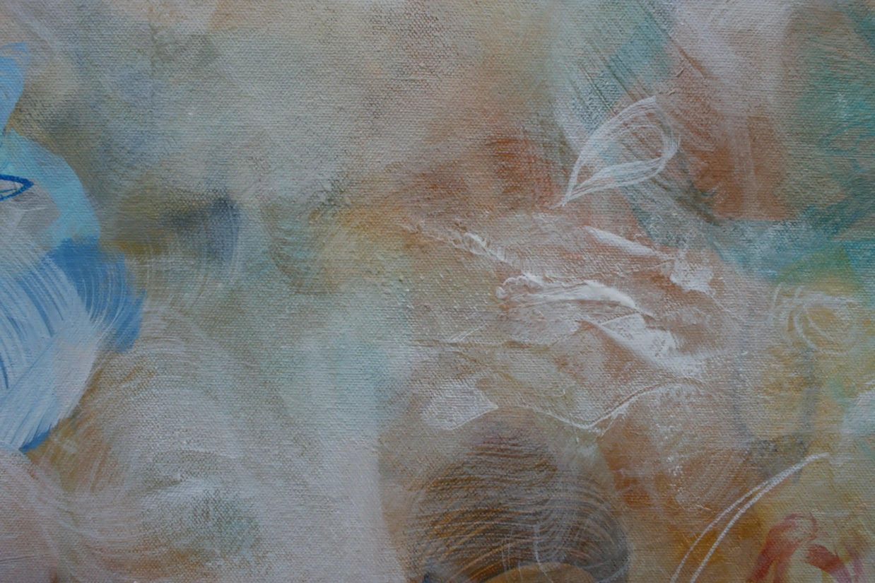 Sound of the raindrops - Original Painting by Susan Wooler