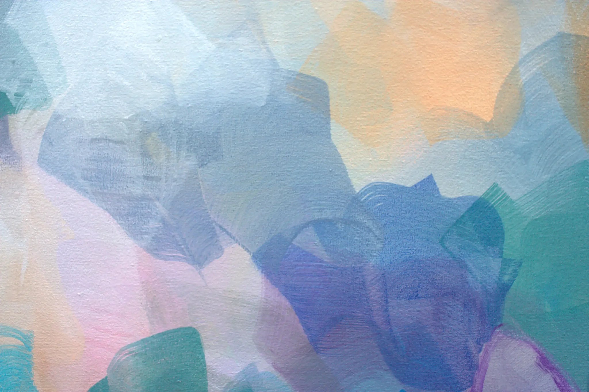 Abstract art with colorful brush strokes on a textured surface