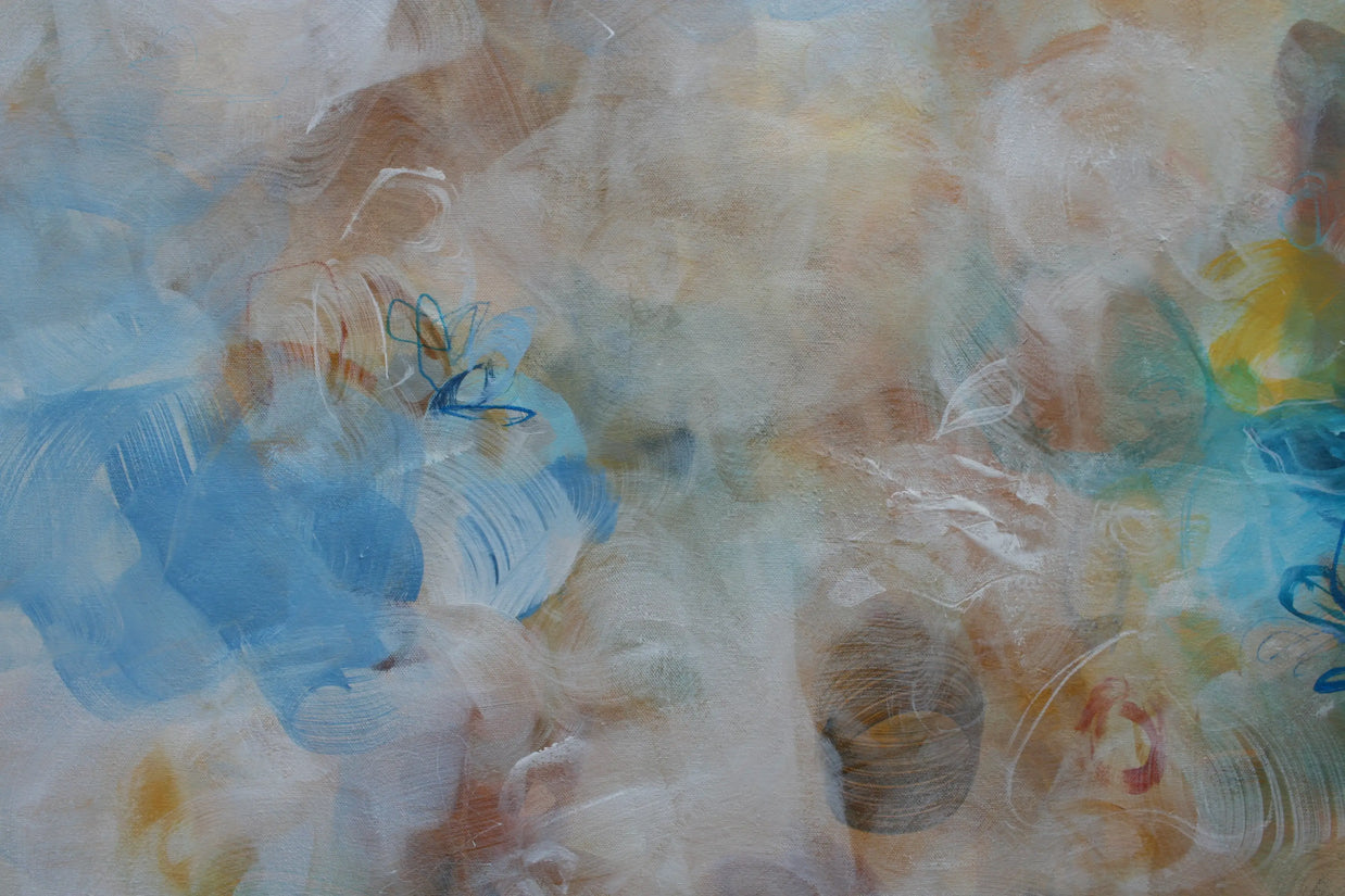 Sound of the raindrops - Original Painting by Susan Wooler