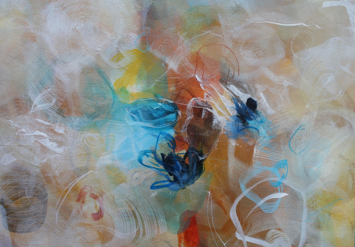 Sound of the raindrops - Original Painting by Susan Wooler
