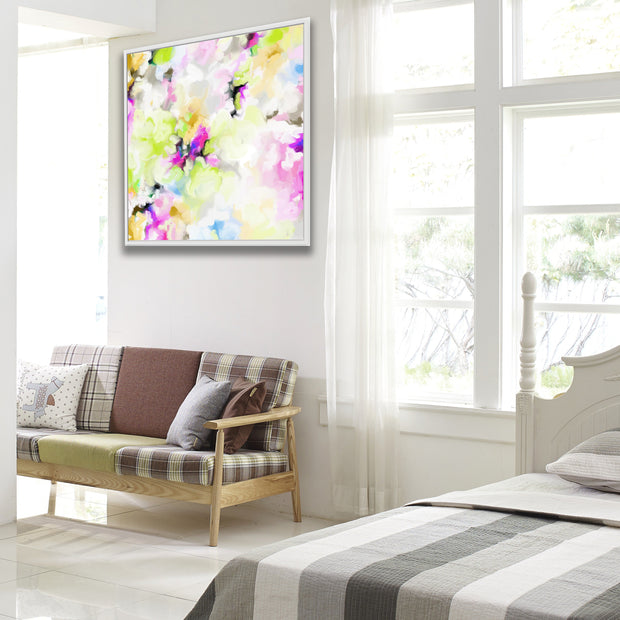 Whispering Petals - Framed Canvas Print by Susan Wooler