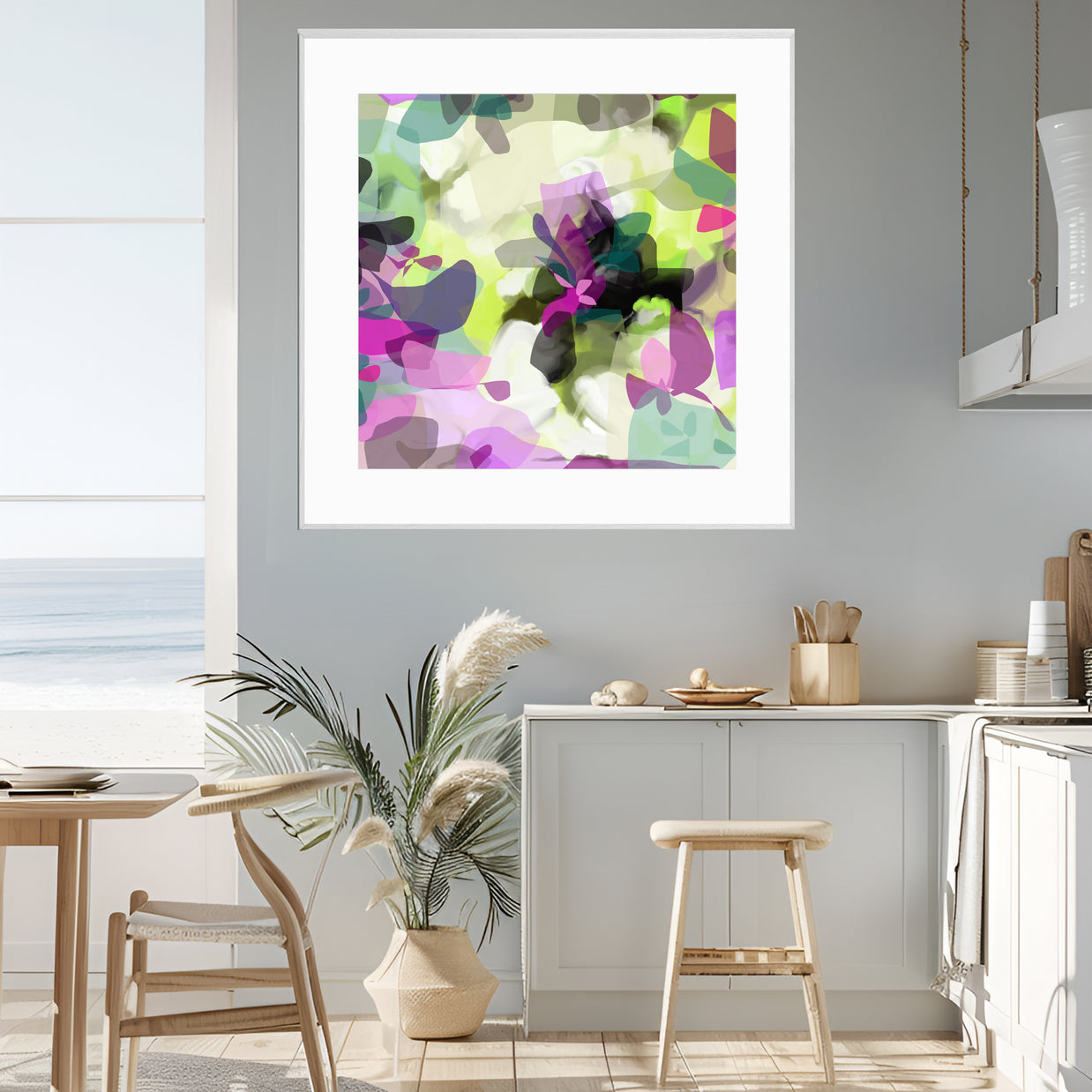 Tropical Palm I - Framed Print on Paper by Susan Wooler