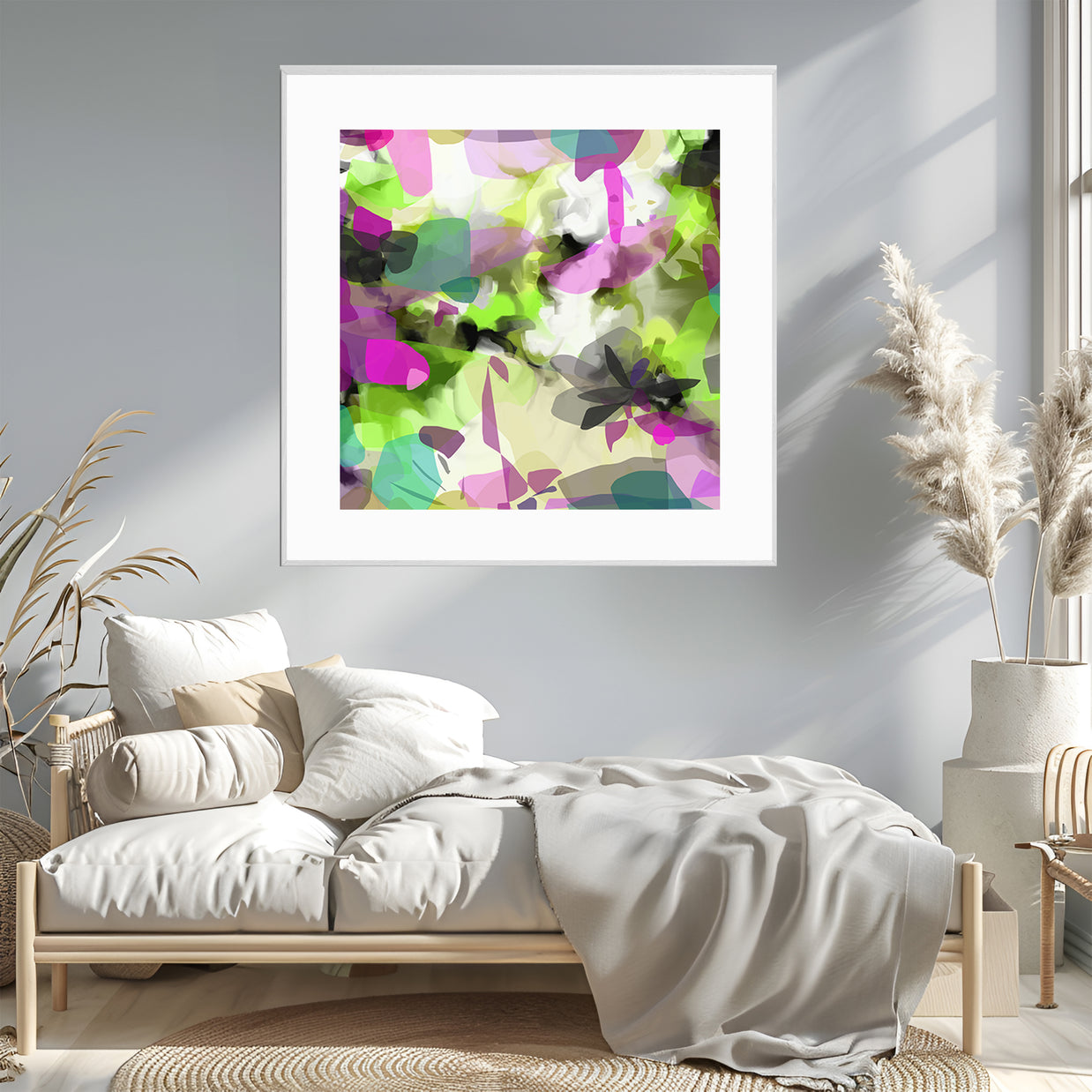 Tropical Palm II - Framed Print on Paper by Susan Wooler