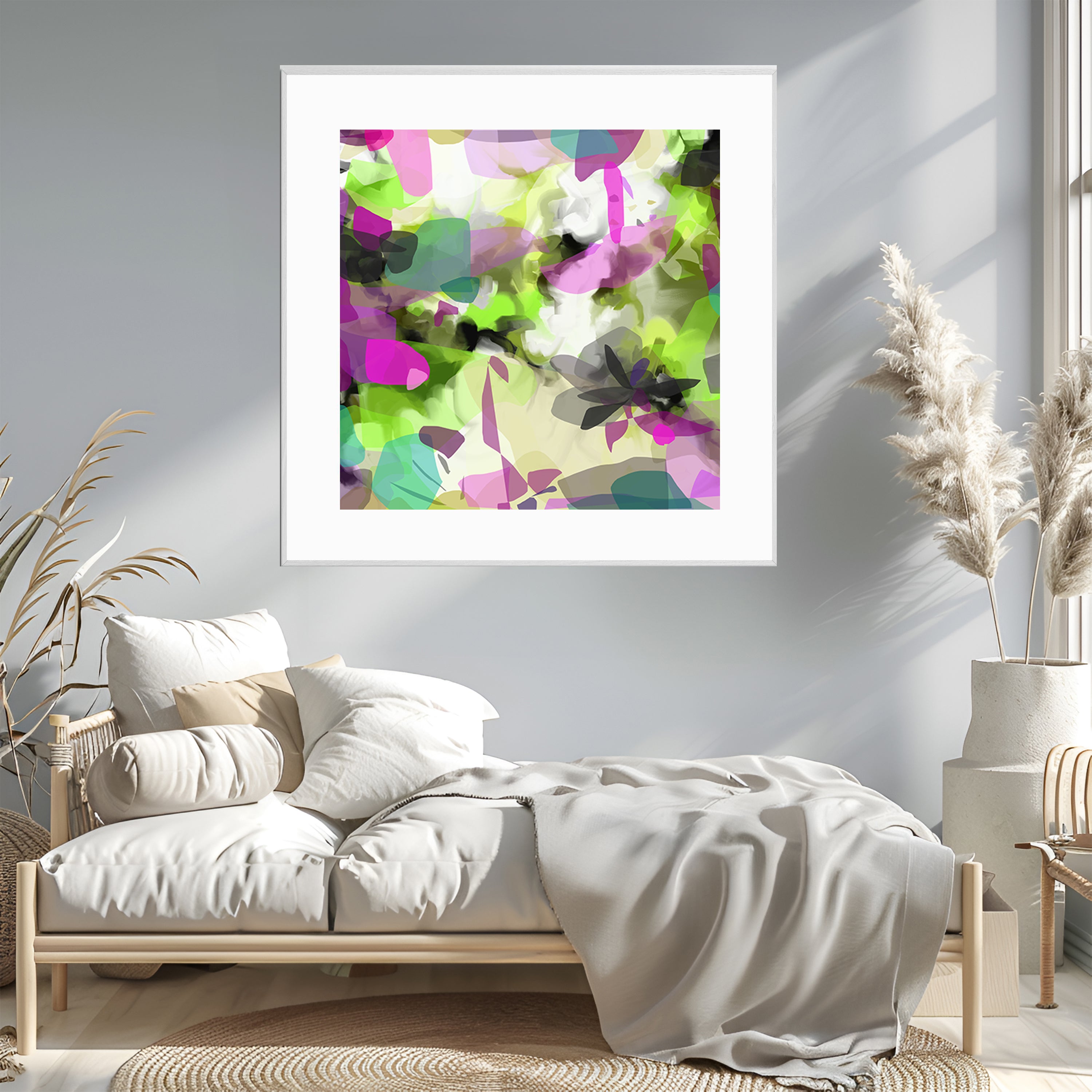 Tropical Palm II - Framed Print on Paper by Susan Wooler