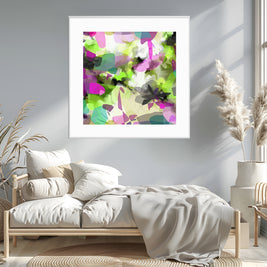Tropical Palm II - Framed Print on Paper by Susan Wooler