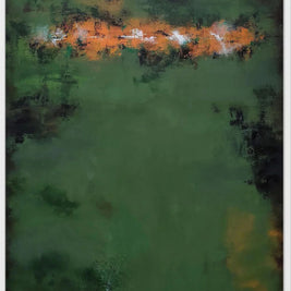Green Echoes - Framed Canvas Print by Susan Wooler