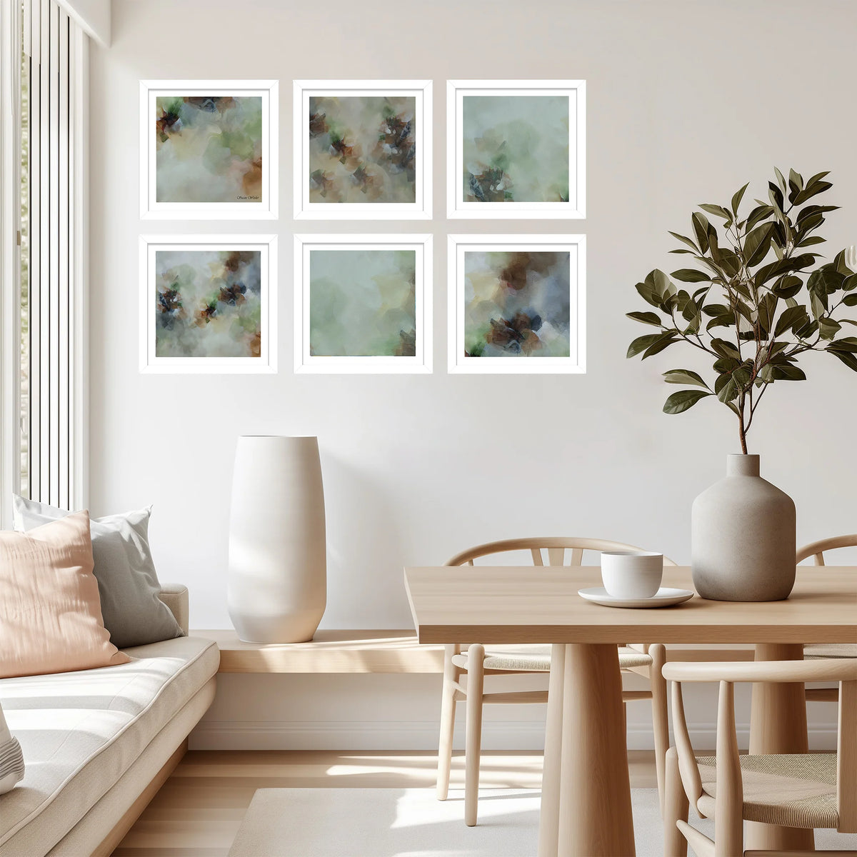 Set of Six Mini Art Prints - Morning Mist
