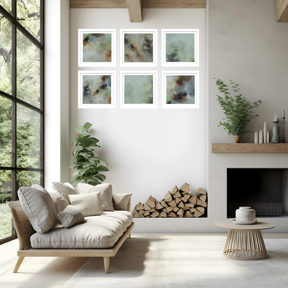 Set of Six Mini Art Prints - Morning Mist