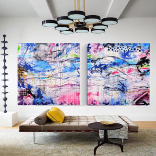 The Other Side of Me Diptych 200 x 100 cm