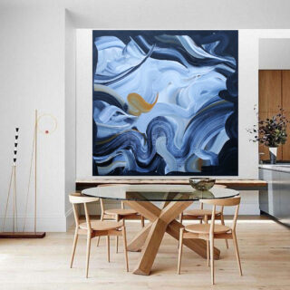 Decent into Darkness 100 X 100 cm