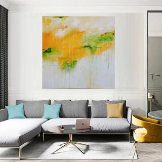 Abstract Feel The Sun On Your Face 120 x 120 cm