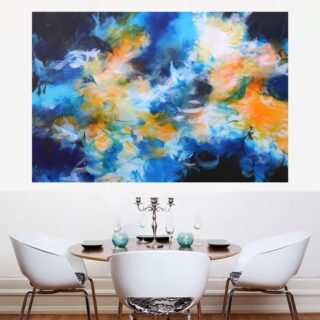 Skylarks and Buttercups 150 x 100 cm (59 x 39 inches)